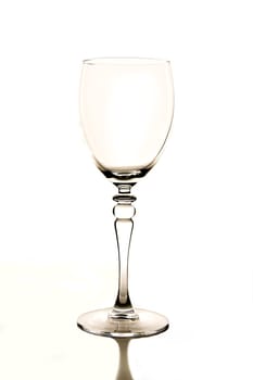 image of an empty cup made of clear glass