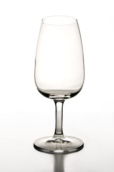 image of an empty cup made of clear glass