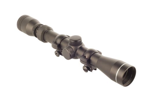 Image of a rifle scope sight used for aiming with a weapon