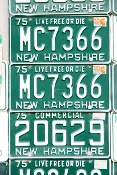 registration numbers, USA