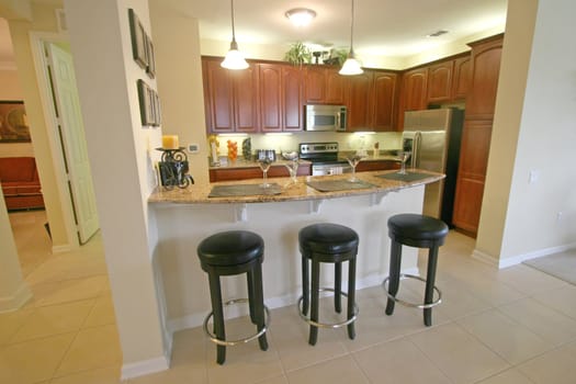 A Interior Shot of a Kitchen inside a Property