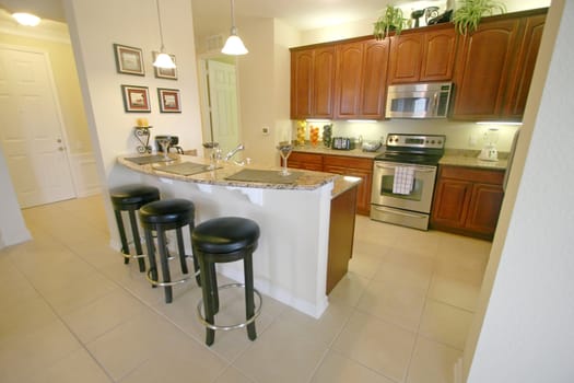 An Interior Shot of a Kitchen in a Property