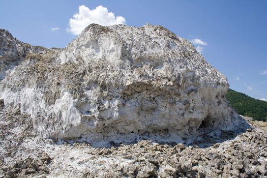 salt texture in salt canyon - transylvania