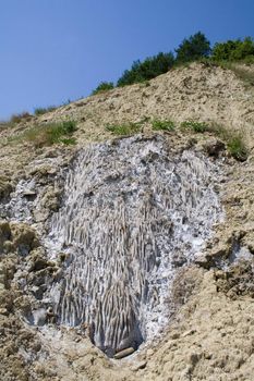 salt texture in salt canyon - transylvania
