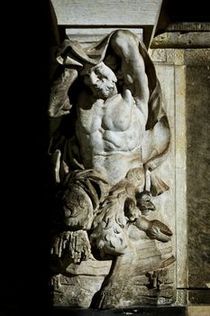 An image of a satyr statue in Dresden