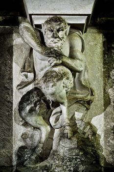 An image of a satyr statue in Dresden
