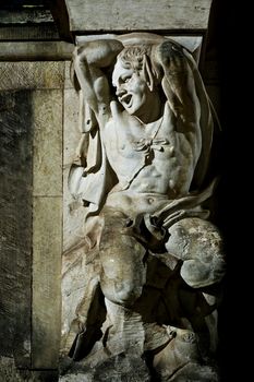 An image of a satyr statue in Dresden