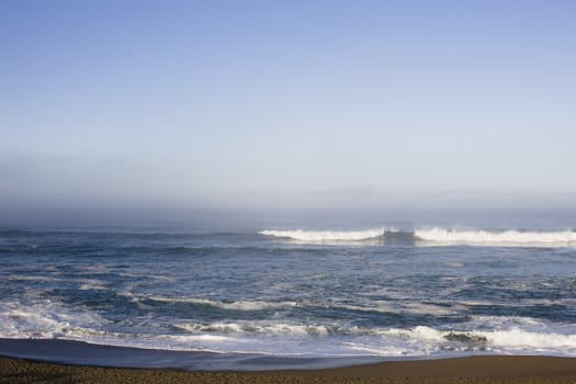 Early Morning Waves At North Beach, Point Reyes National Seashore, California