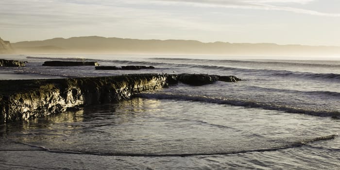 Early Morning Waves At Drakes Beach, Point Reyes National Seashore, California