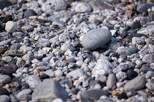 A smooth pebble surface texture background