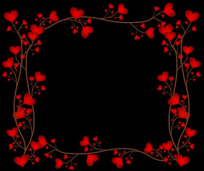 Love Flower Frame