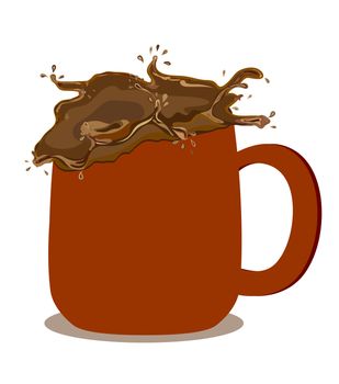 illustration of chocolate milk