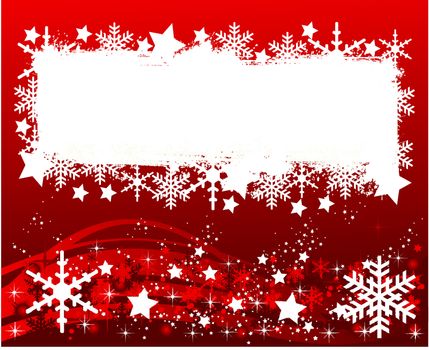 red christmas background- space for your text