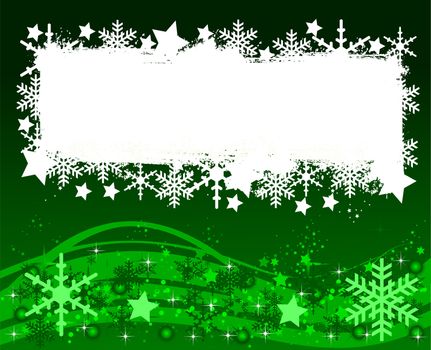 green christmas background- space for your text