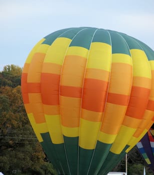 Hot air balloon festival in rural North Carolina.