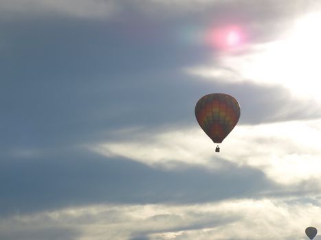 Hot air balloon festival in rural North Carolina.