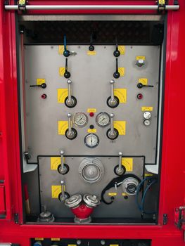 Details of rescue and firefighting truck equipment