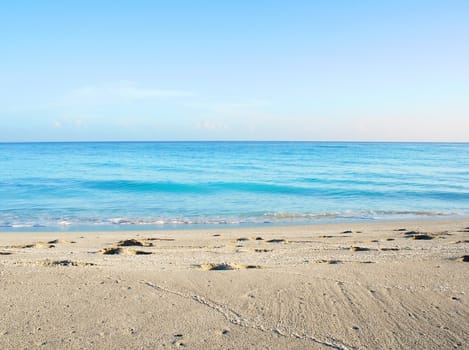 Beautiful view of a lonely beach