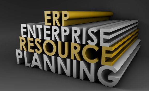 Enterprise Resource Planning ERP 3d Concept Art