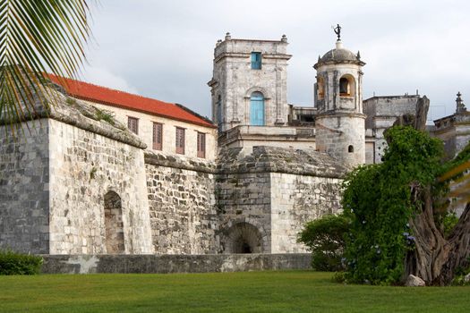 Old fortress called "La Fuerza" in the historic neighbourhood in Havana