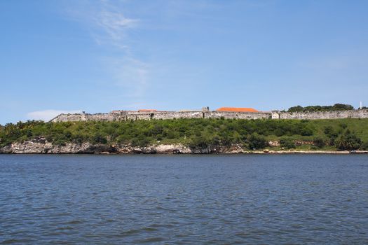 Colonial fortress in the bay of Havana called La Caba�