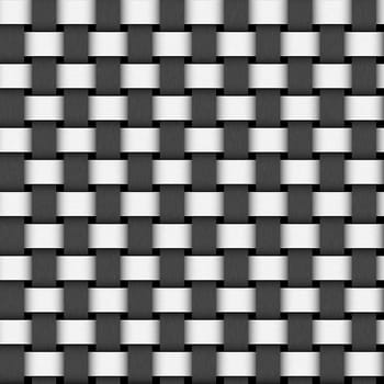 Two colors weave pattern texture in black and white