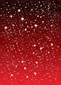 red and black gradient snow flake sky ideal for christmas background