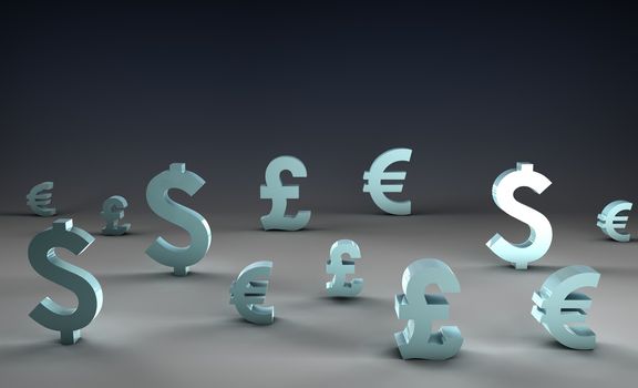 Business Finance Currencies as a Chart Background