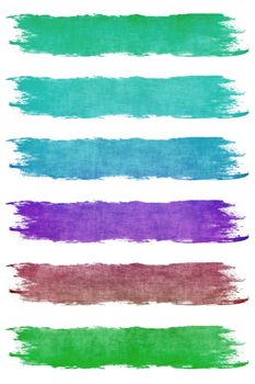 Paint Brush Strokes in Assorted Pastel Colors