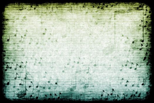 A Music Themed Abstract Grunge Background Texture