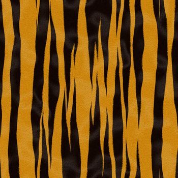 Tiger fur texture with black and yellow stripes