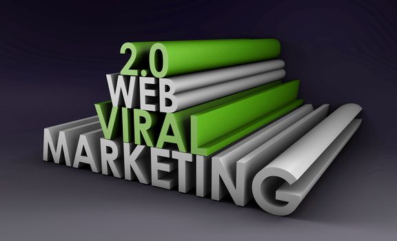 Web 2.0 Viral Marketing Method Online in 3d
