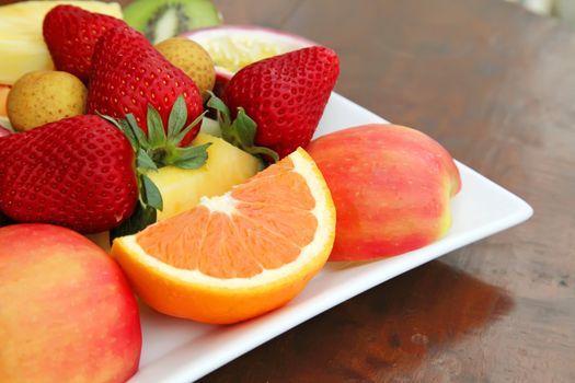 Sliced Fruits Selection For Healthy Food Life