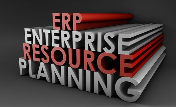 Enterprise Resource Planning ERP 3d Concept Art