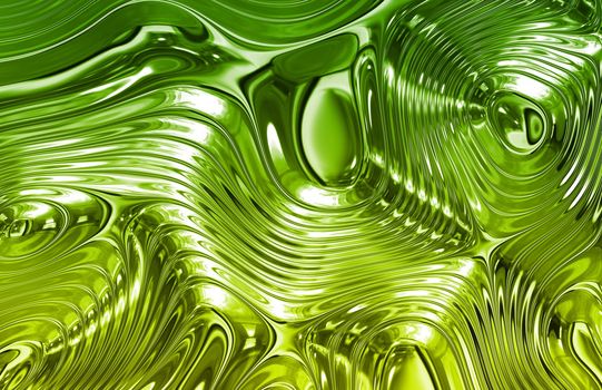 Green Liquid Metal Wild Clean Ripple Texture