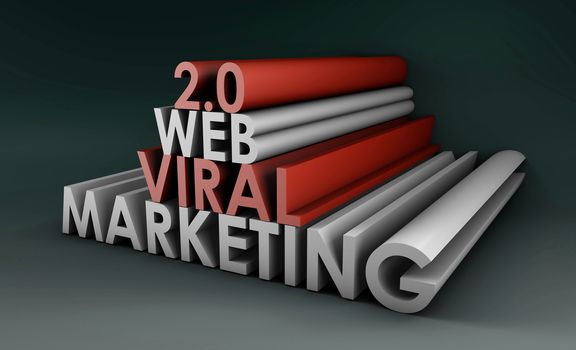 Web 2.0 Viral Marketing Method Online in 3d