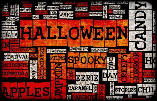 Halloween Art Background Black Orange and White