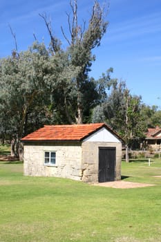 Granary Storage Place in the Farm Countryside