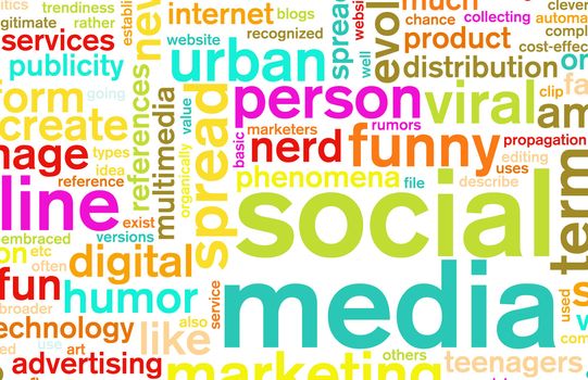 Social Media Concept as a Abstract Background