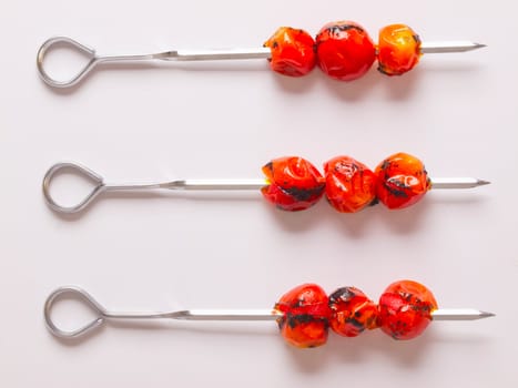 grilled cherry tomato skewers