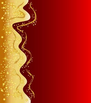 illustration of a abstract christmas background with stars