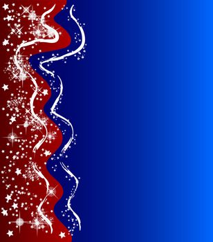 illustration of a abstract christmas background with stars