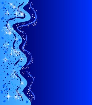 illustration of a abstract christmas background with stars