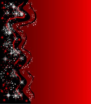 illustration of a abstract christmas background with stars