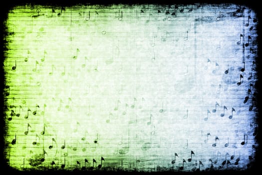 A Music Themed Abstract Grunge Background Texture