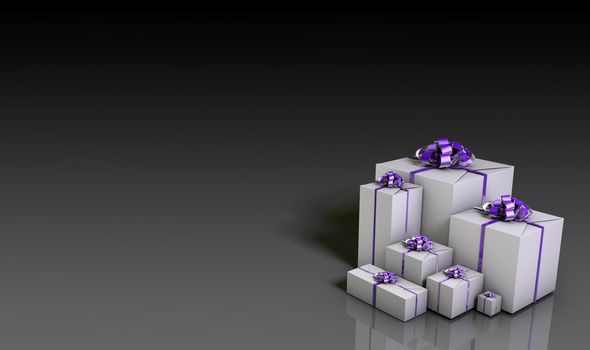 Business or Corporate Gifts Background in 3d