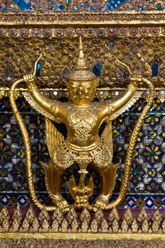 Golden Garuda in Grand Palace Bangkok Thailand