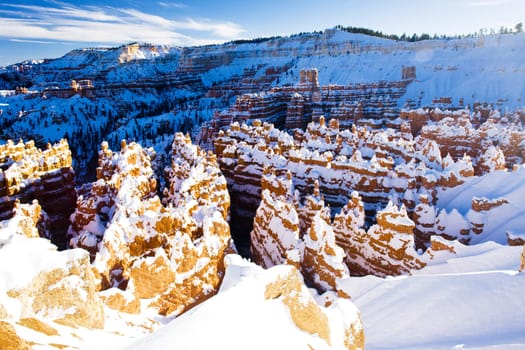 Bryce Canyon National Park in winter, Utah, USA