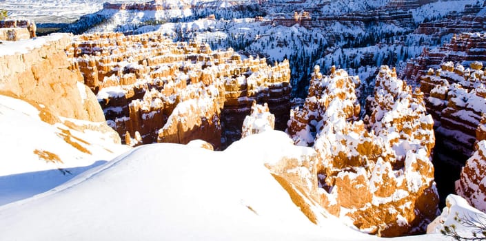 Bryce Canyon National Park in winter, Utah, USA