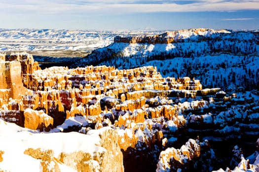 Bryce Canyon National Park in winter, Utah, USA